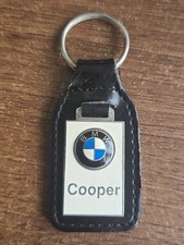 Keyring Key Ring - Vintage BMW Cooper Leather Key Fob