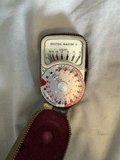 Vintage Weston Master V Light Exposure Meter with Case - Untested