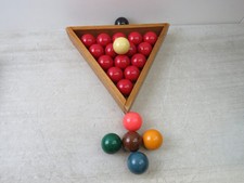 22-Piece Snooker Ball Set - 3 Inches Dia., With Triangle & 2x Chalk