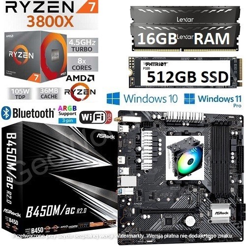 Amd ryzen 3800x - amd, 16gb