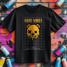 Good Vibes Honey Bear T-shirt - Urban Street Premium Midweight Tee