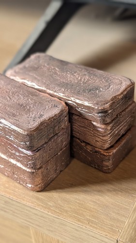 Copper bar 400g minimum - 400g, ingot