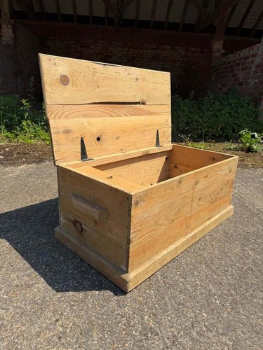 Antique pine country chest - pine,