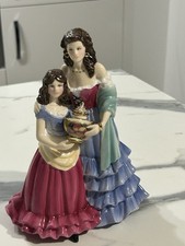 Royal Worcester Like Mother Like Daughter At York Races Limited Ed Figurine Rare