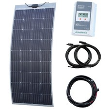 180W flexible fibreglass solar charging kit for camper/campervan/pop up roof