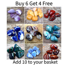 Healing Crystal LARGE Tumble stones BUY 6 get 4 FREE (ADD 10 TO BASKET)