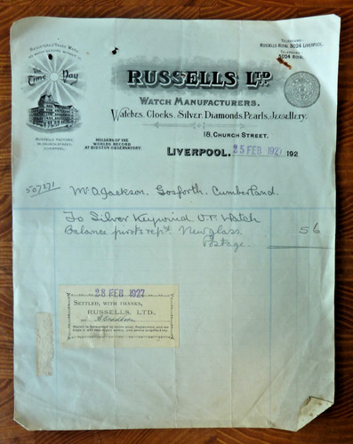 Invoice russells ltd - invoice, church