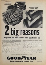 1949 Print Ad Goodyear
