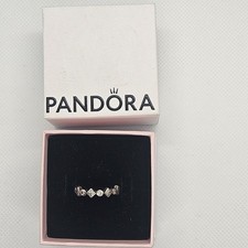 Pandora Alluring Brillant Princess Ring CZ Size 48 With Box Circle & Square Shap