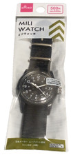 Daiso military watch black - military,