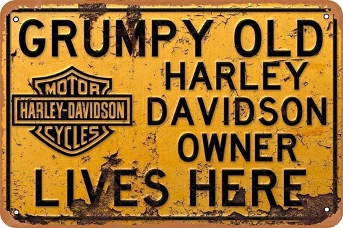 Harley davidson tin sign - davidson,