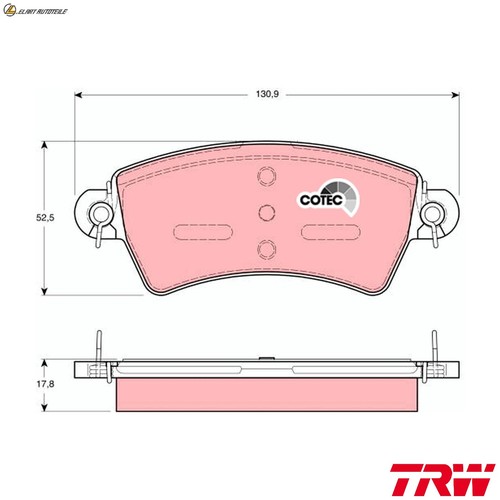 Brake pad set disc - pad,