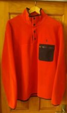 New Polo Ralph Lauren Mens Poly Fleece LS Knit Jacket Red Size Large
