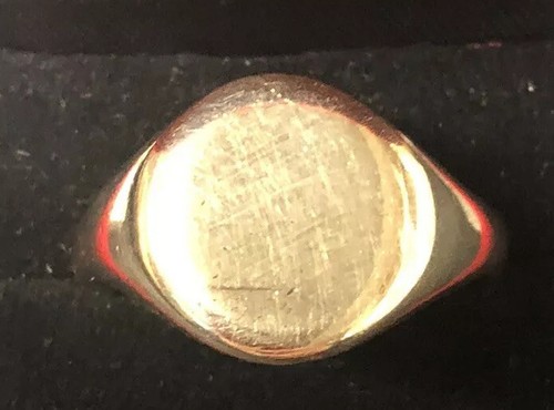 Vintage 9ct gold signet ring - 9ct,