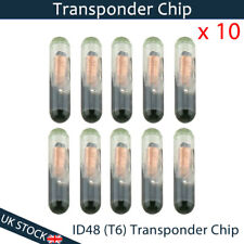 10X Glass Key Transponder ID48 Immobiliser Chip For VW Audi Seat Skoda Porsche
