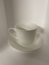 White Bone China Jumbo Cup And