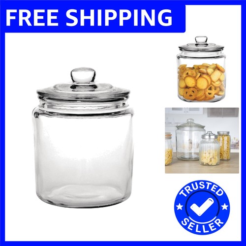 Clear glass cookie jar - 3.9l,