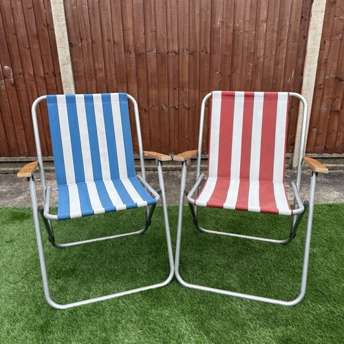 Pair vintage striped - ,