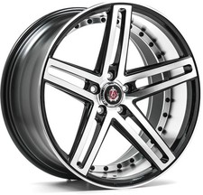 Alloy Wheels 22" Axe EX20 Black Polished Face For Audi SQ5 [8R] 13-18