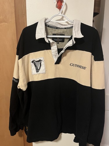 Guinness rugby shirt 3xl - shirt, harp