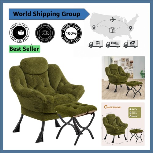 Soft fabric armchair with - soft,
