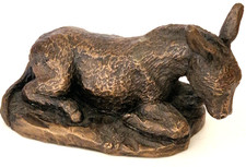 Hermitage donkey figurine cold - donkey,