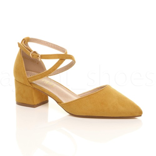 Womens ladies mid block heel - womens,