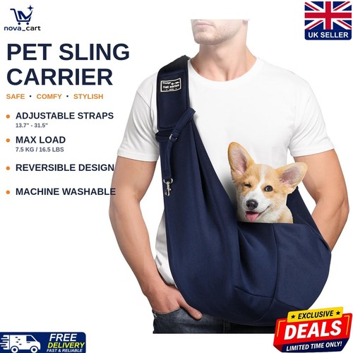 Pet sling carrier adjustable - sling,