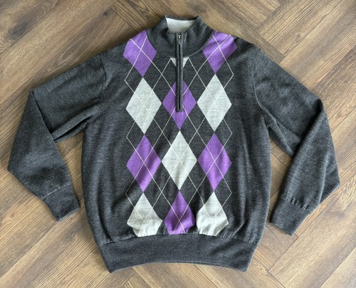 Mens footjoy zip argyle - footjoy, 1/4
