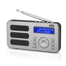 Portable DAB/FM Radio Rechargeable Personal DAB+ Alarm Clock Radio MB225 Silver