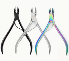 Stainless Steel Nail Art Cuticle Nipper Cutter Dead Skin Scissors Trimmer