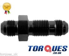 AN -3 (AN3 AN 03) STRAIGHT Black Bulkhead Fitting