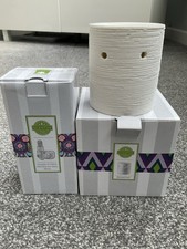 Scentsy White Ceramic Etched Core Mini Warmer