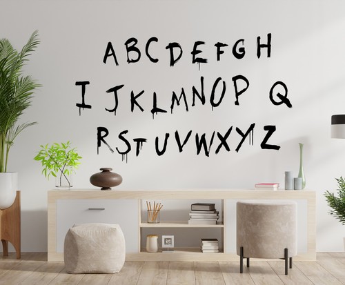 Stranger alphabet wall letters - stranger,