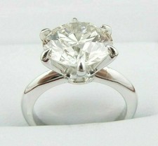 3.50Ct Round Cut Lab Created