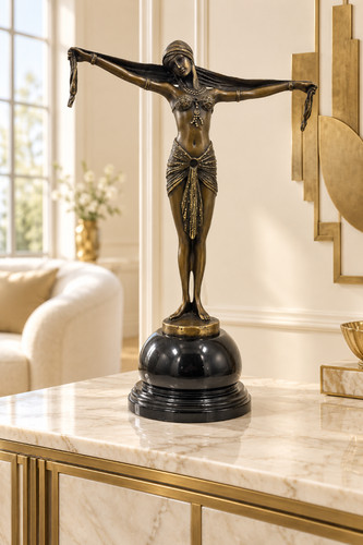 Large art deco style - art, bronze