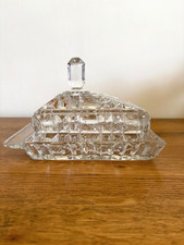 vintage Pressed Glass butter