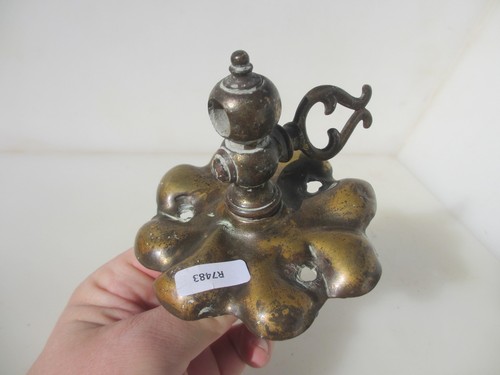 Victorian brass gas wall light - brass,