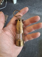 Miniature brass miners lamp - miniature,