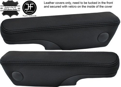 Black stitching leather - black,