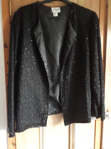 Ladies lined beaded black - lined,, beaded,