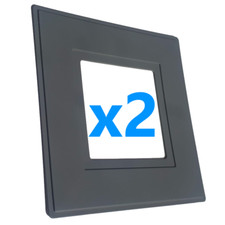 2 x Grey Single Light Switch
