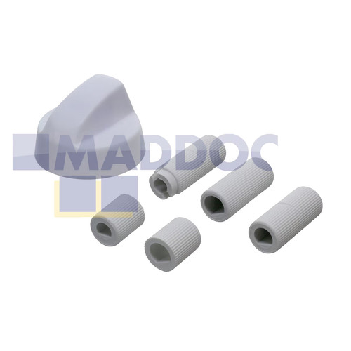 White oven hob knob - oven, gas