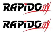 Rapido Motorhome 2x Camper Sticker Caravan Caravan Sticker Rapido 28cm/