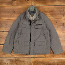 Vintage Tommy Hilfiger Windbreaker Jacket L Padded Grey Zip