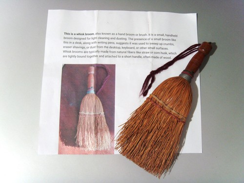Vintage whisk broom brush - whisk,
