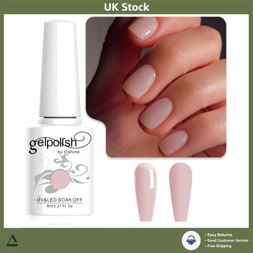 Sheer nude pink gel - nude,