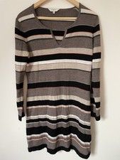 East 100% Wool Stripe Dress