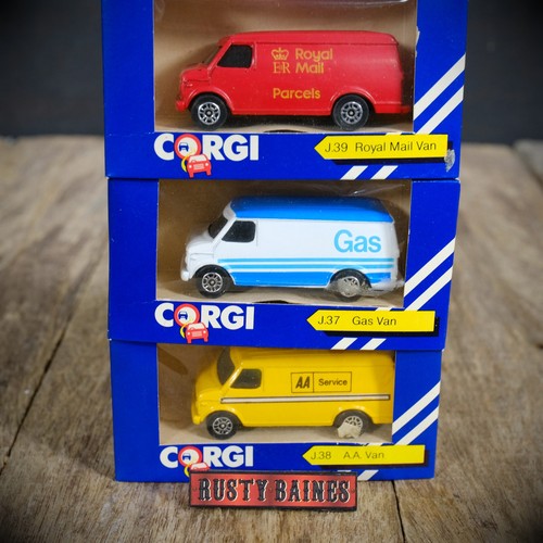 Corgi chevy vans - chevy, 37/38/39