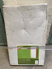 B&Q Oak Veneer Single Mirror